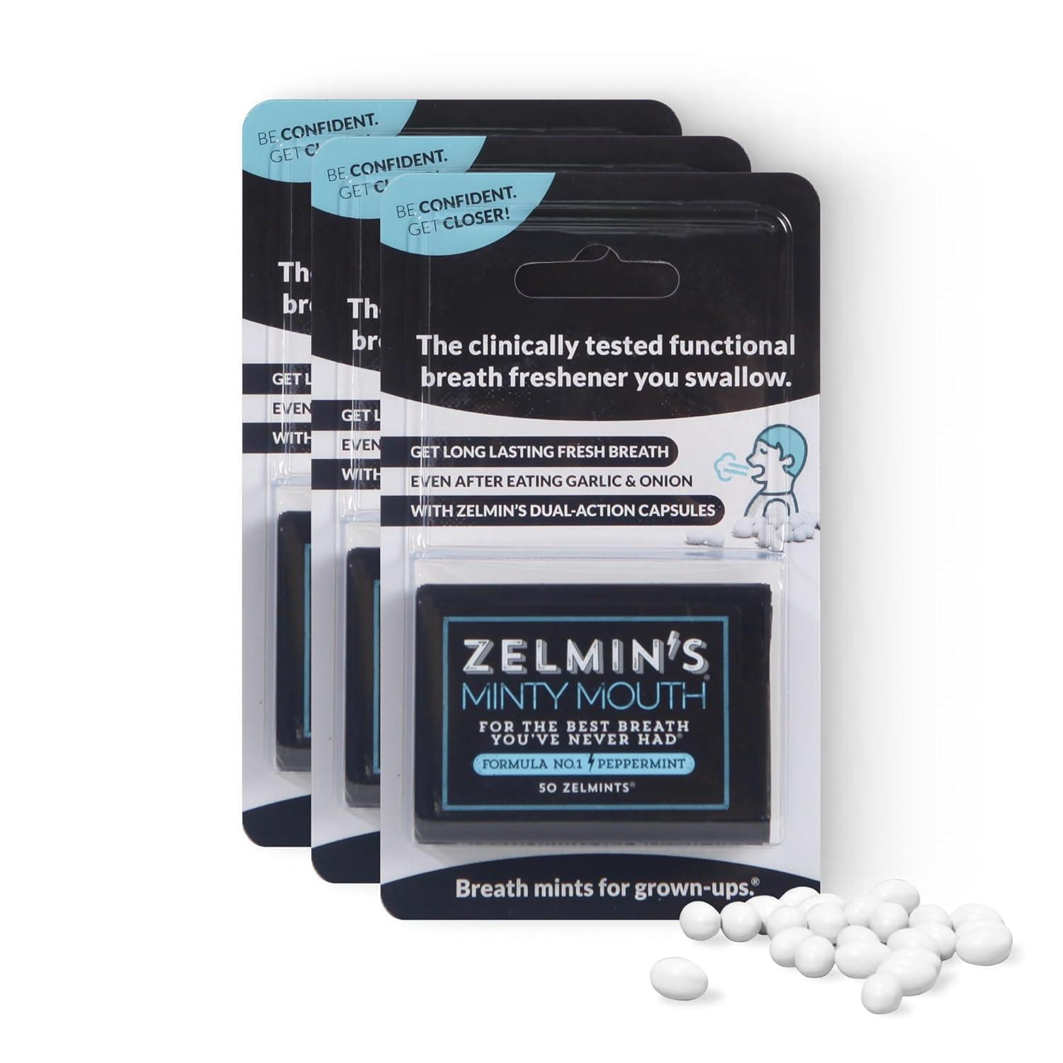 Best Breath Freshener - Zelmin's Minty Mouth (3 Pack) Natural, Long-Lasting, Alcohol-Free(Keto-Friendly) Review