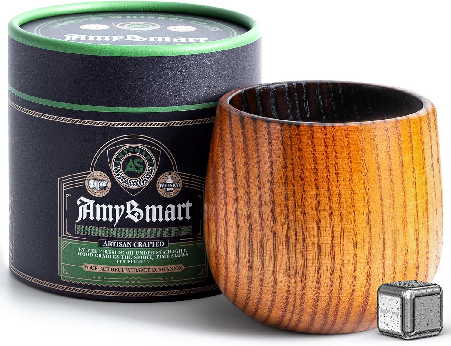 Top-Rated Best Wooden Whiskey Glass from Amysmart Review