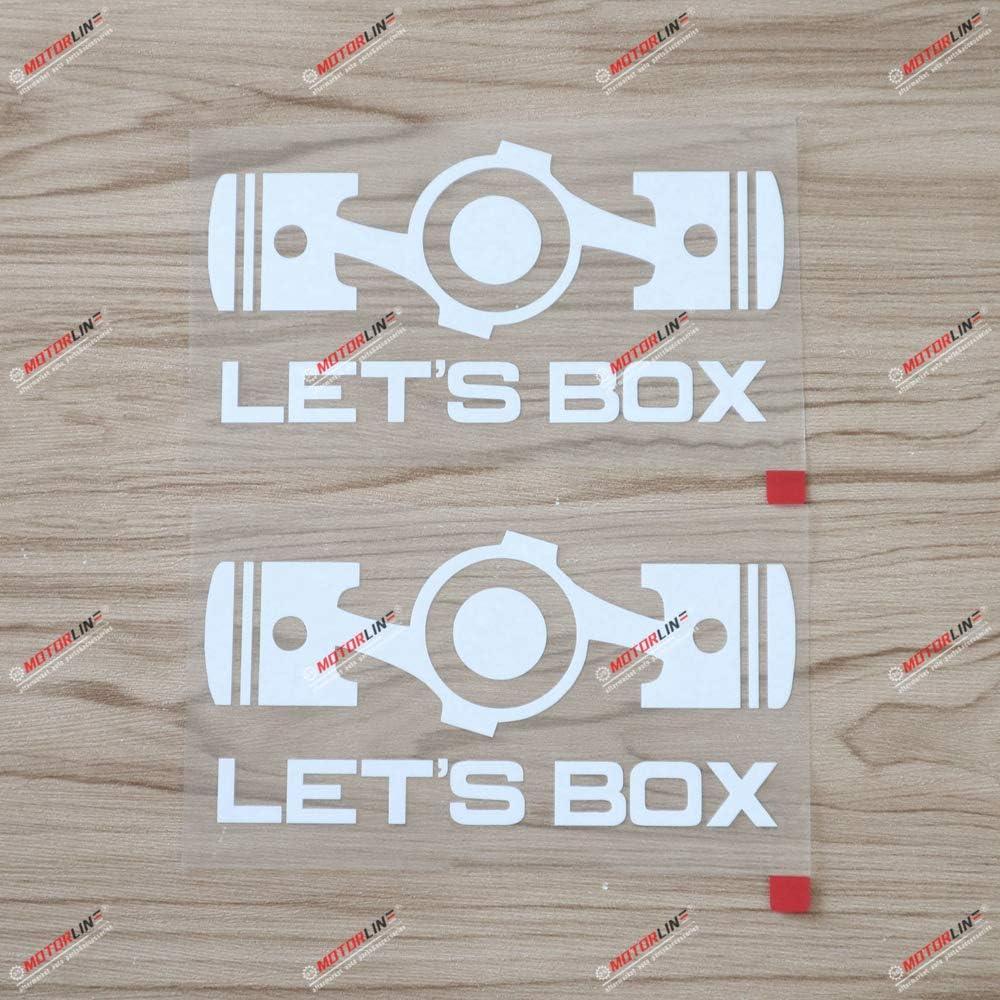 Best Car Decal - 2X White 6" Let's Box Boxer Engine Flat for Subaru STI WRX Review