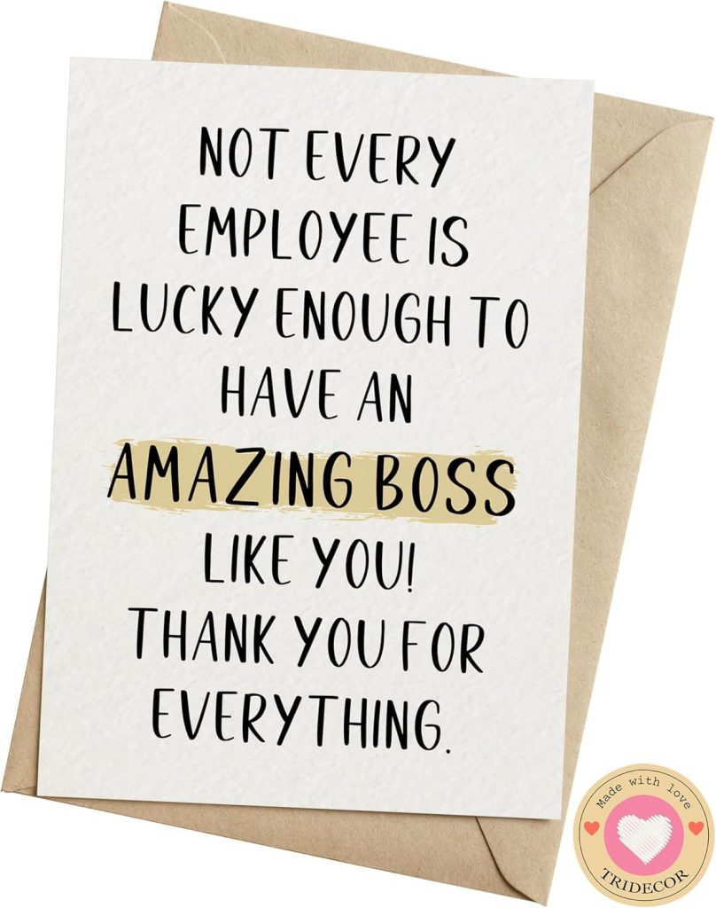 Best Greeting Card – Boss Appreciation Card for Any Occasion Review