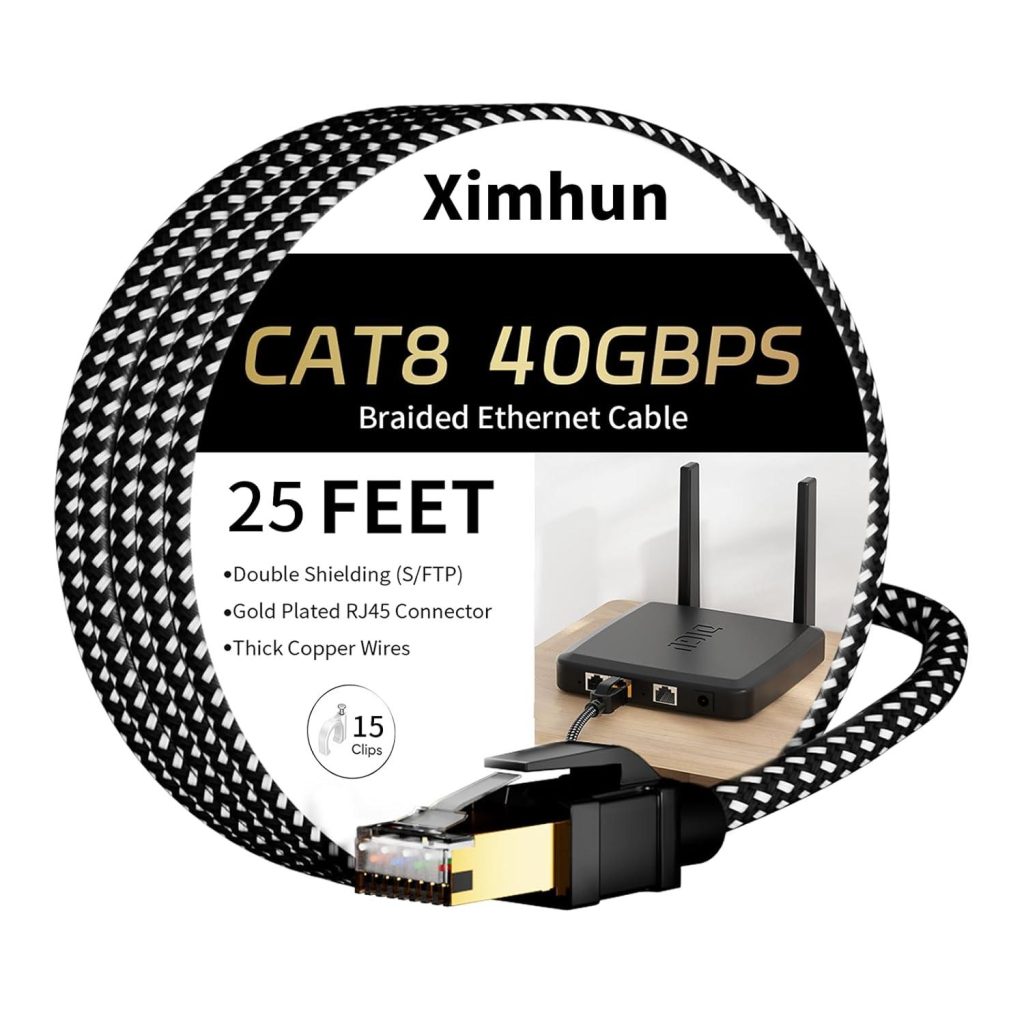 Best Electronics – Cat 8 Round Ethernet Cable 25FT Review