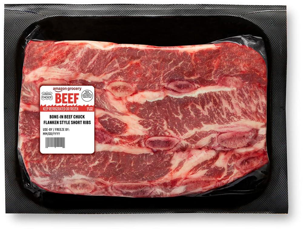 Best Beef Ribs – Amazon Grocery, Chuck Flanken Style Short Ribs Review