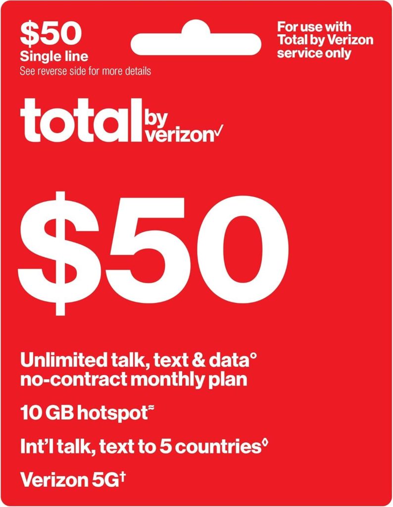 Best Unlimited Plan – Total by Verizon $50 Unlimited Plan Review