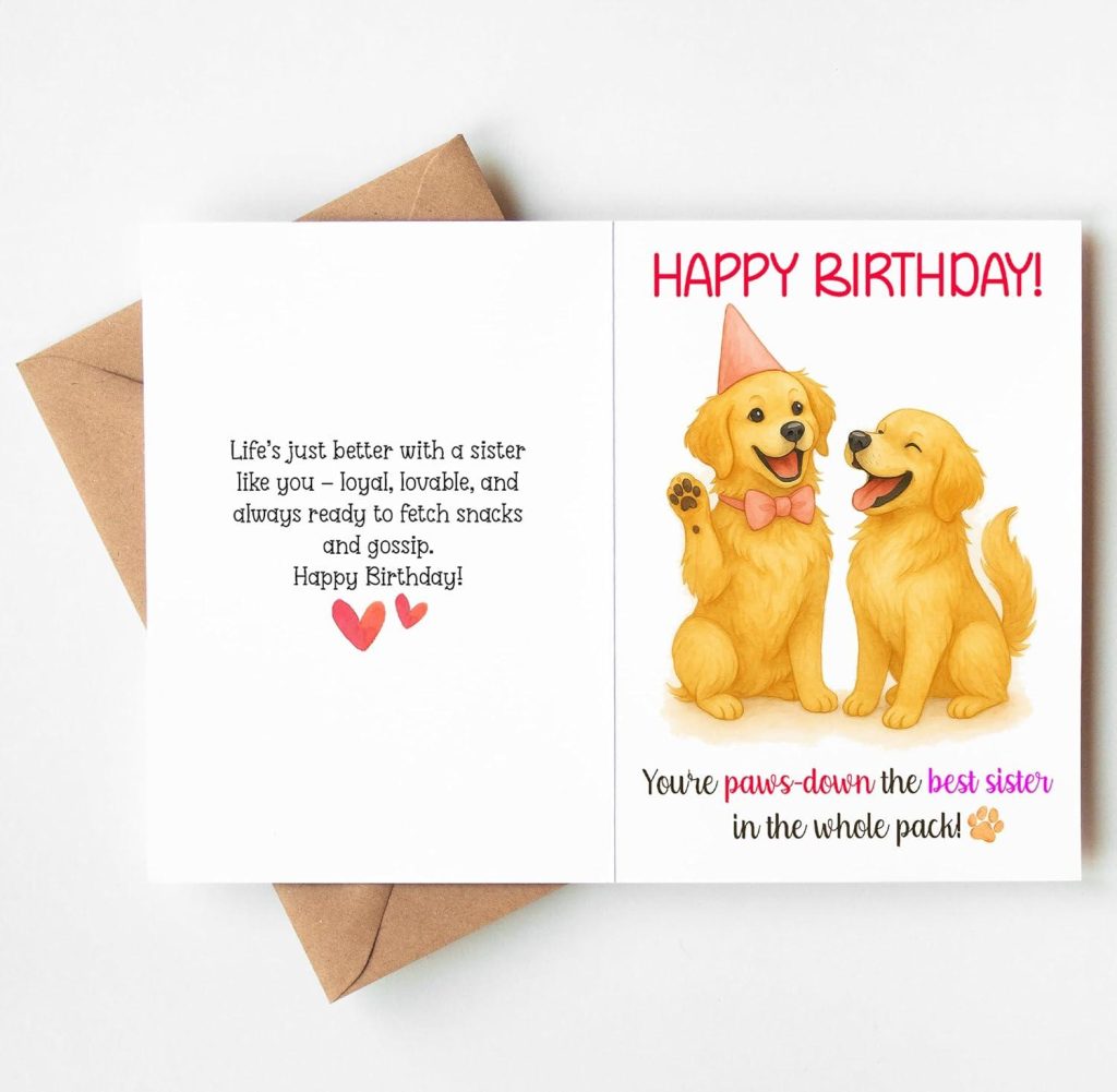 Best Greeting Card – Funny Sister Birthday Card Review