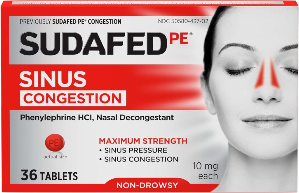 Best Non-Drowsy Decongestant – Sudafed PE Sinus Congestion Relief Review