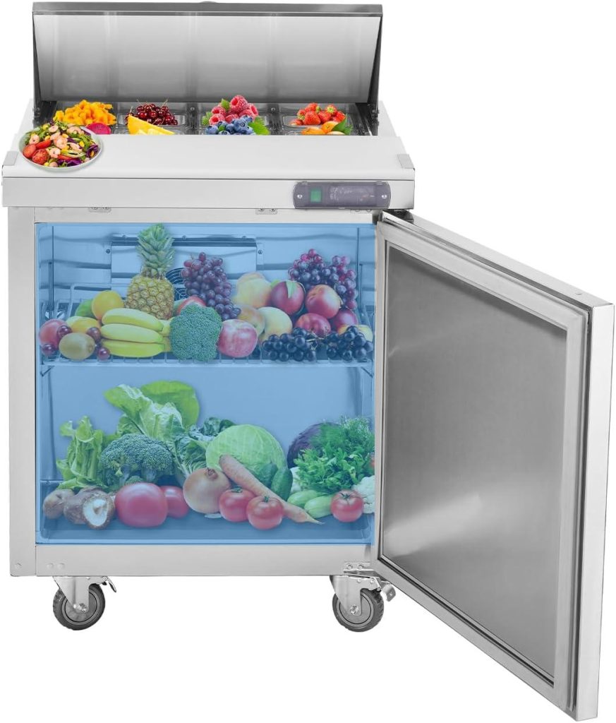 Best Food Prep Table – JINSONG 28″ Refrigerator Review