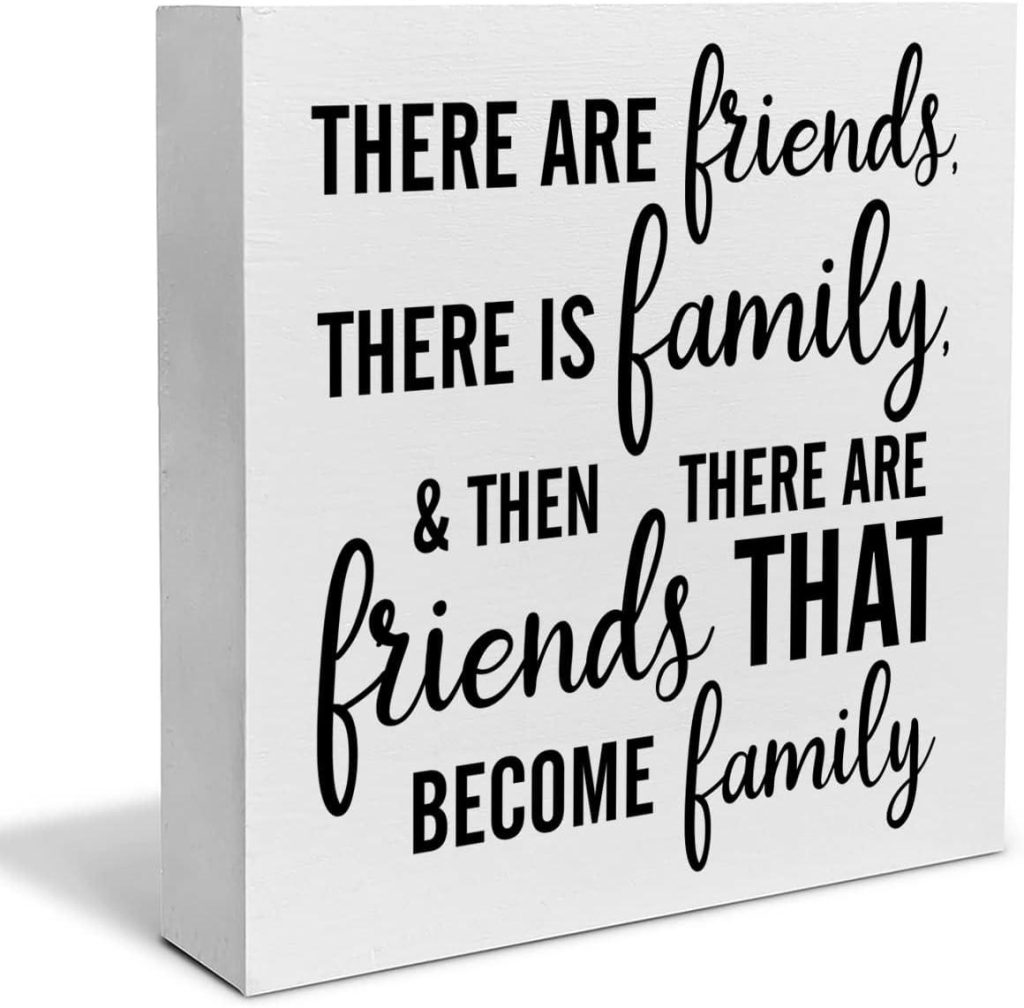 Best Home Decor – There are Friends There is Family Wooden Sign Review