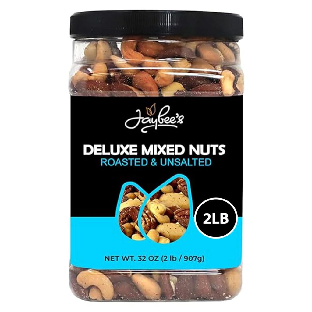 Best Healthy Snack – Jaybee’s Unsalted Mixed Nuts | 32 oz | Keto Review