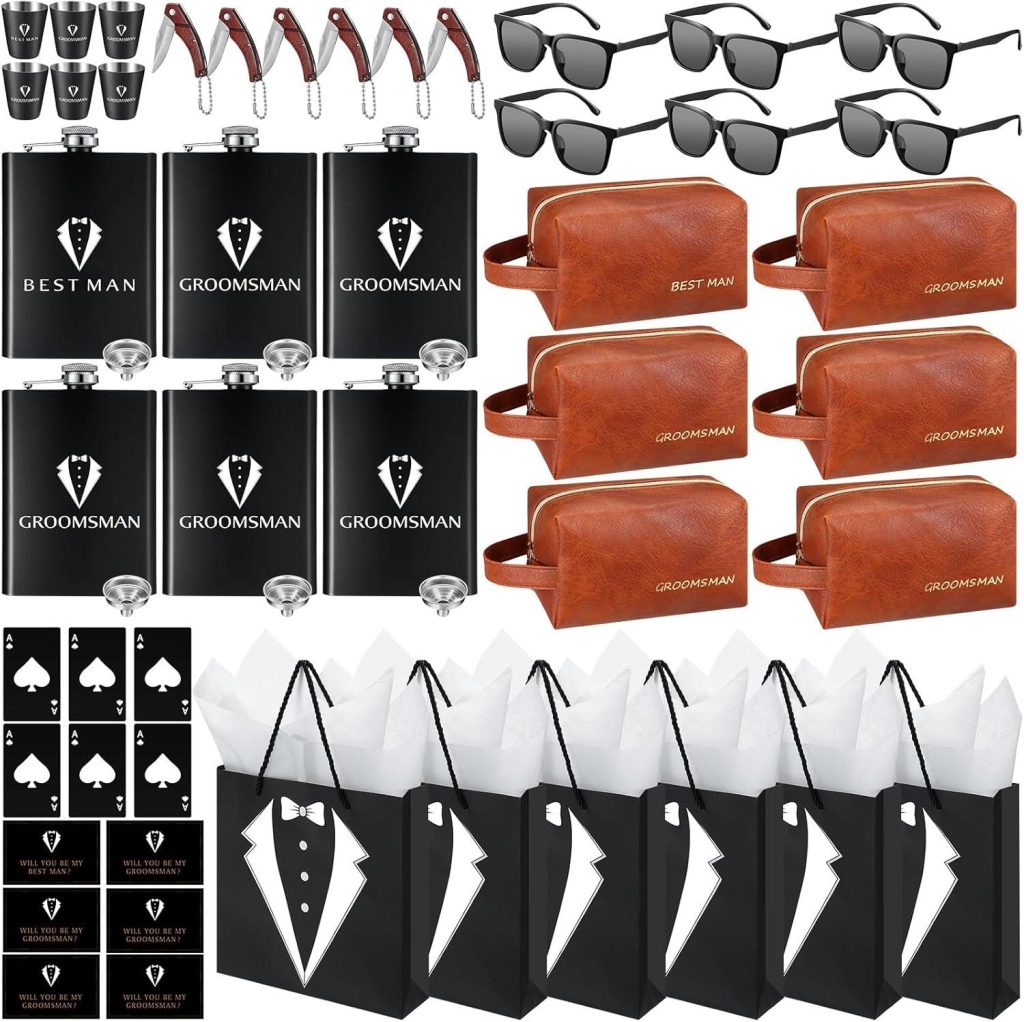 Best Groomsmen Gifts – 60Pcs Groomsmen Gifts Set of 6 Review