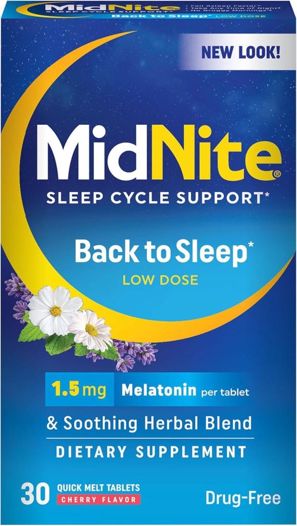 Best Sleep Aid – MidNite Back to Sleep Low Dose Melatonin Review
