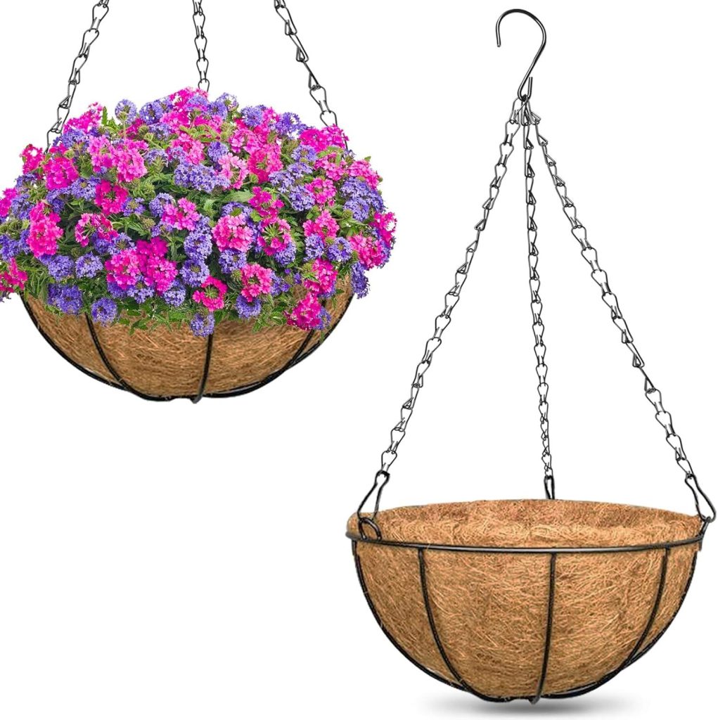 Best Hanging Baskets – ZeeDix 14 Inch Metal Planters Review