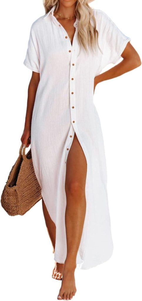 Best Swimwear Cover Up – Dokotoo Casual Side Split Kimono Review