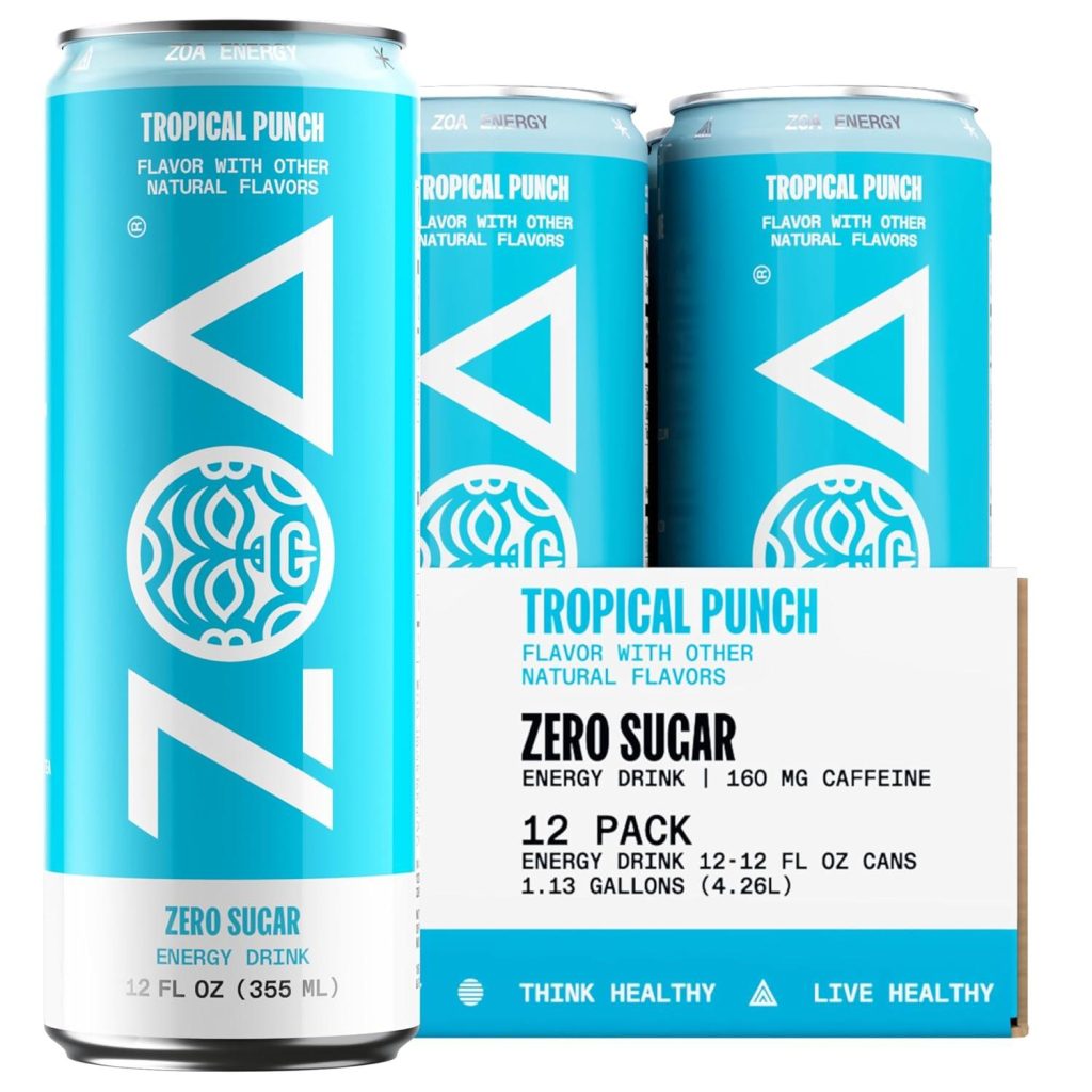 Best Energy Drinks – ZOA Zero Sugar Tropical Punch Review