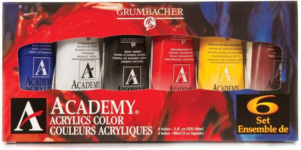 Best Acrylic Paint – Grumbacher Academy 6-Color Mixing Set Review