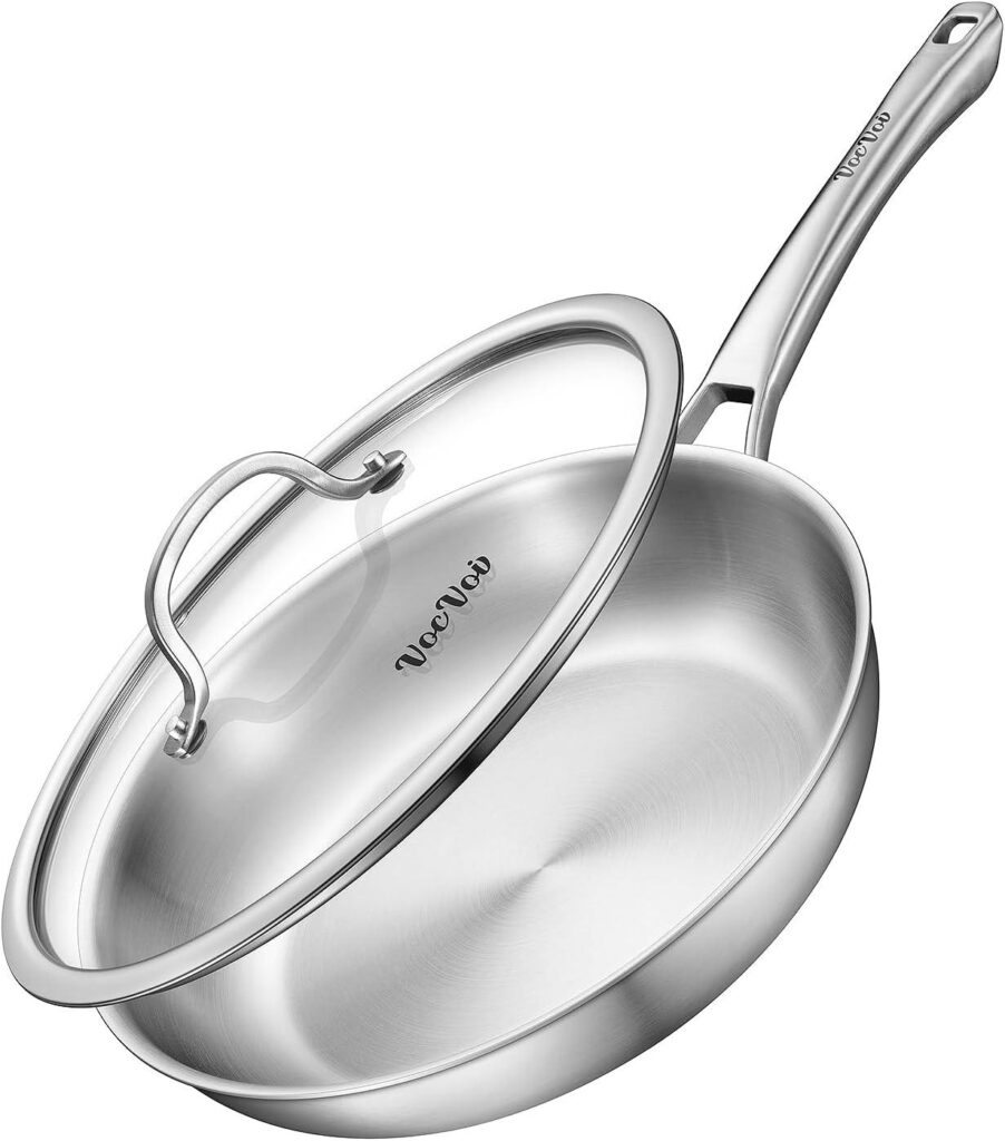 Best Cookware – VocVoi 12″ Tri-Ply Stainless Steel Frying Pan Review