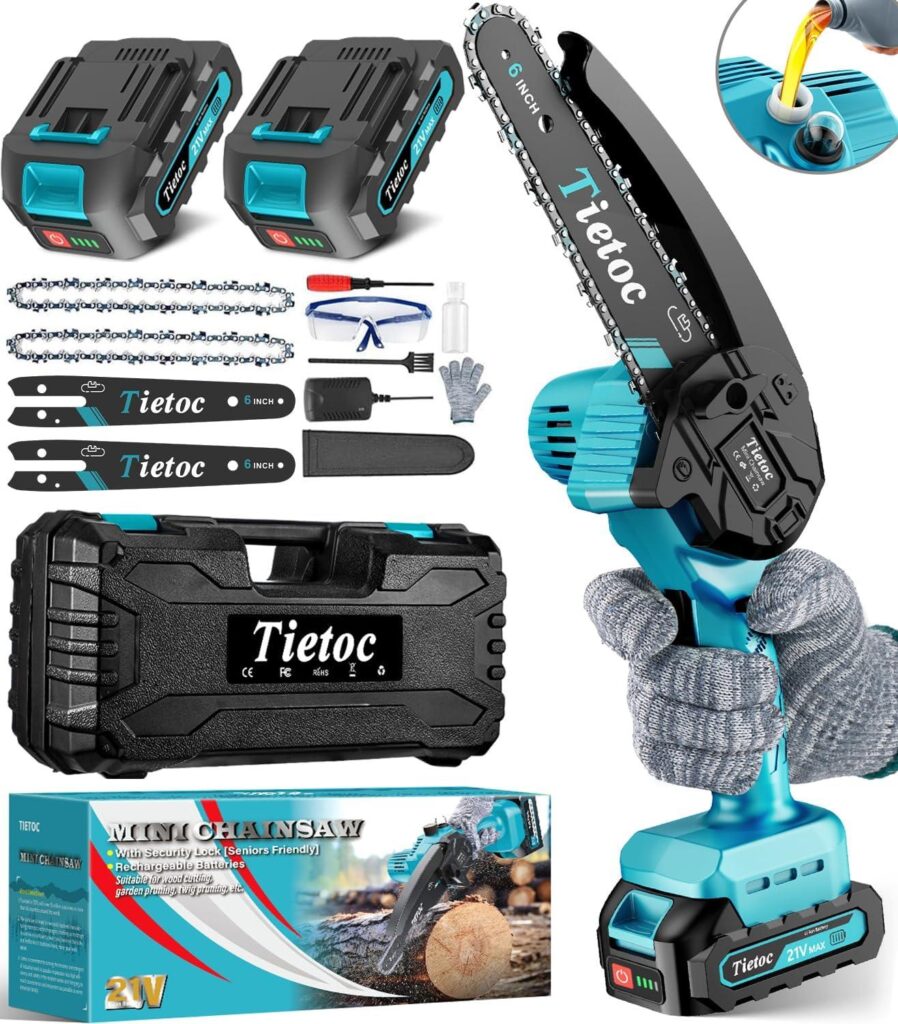 Best Mini Chainsaw – Tietoc 6 Inch Cordless Electric Chain Saw Review