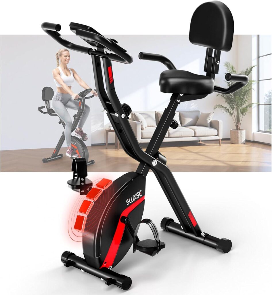Best Folding Exercise Bike – SLUNSE 5 IN 1 Foldable Stationary Bike Review