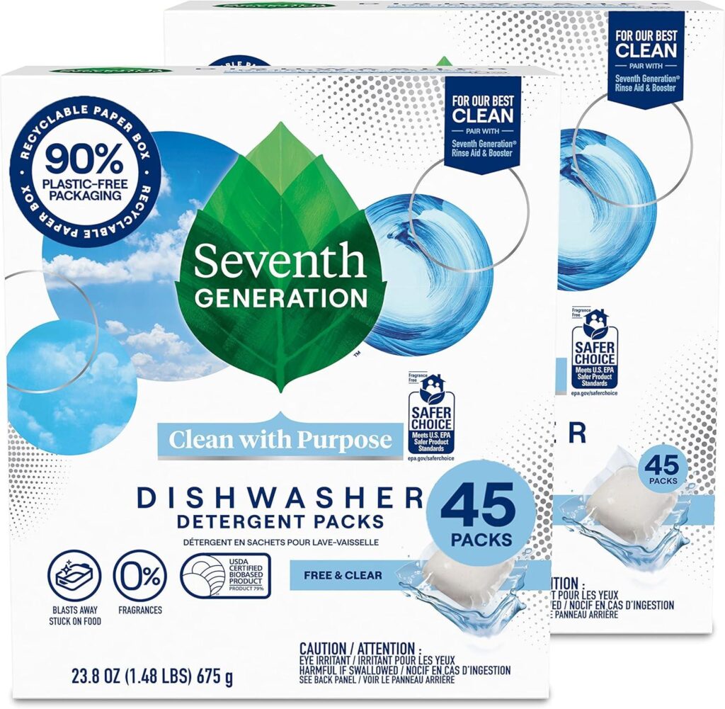 Best Dishwasher – Seventh Generation Dishwasher Detergent Packs Review