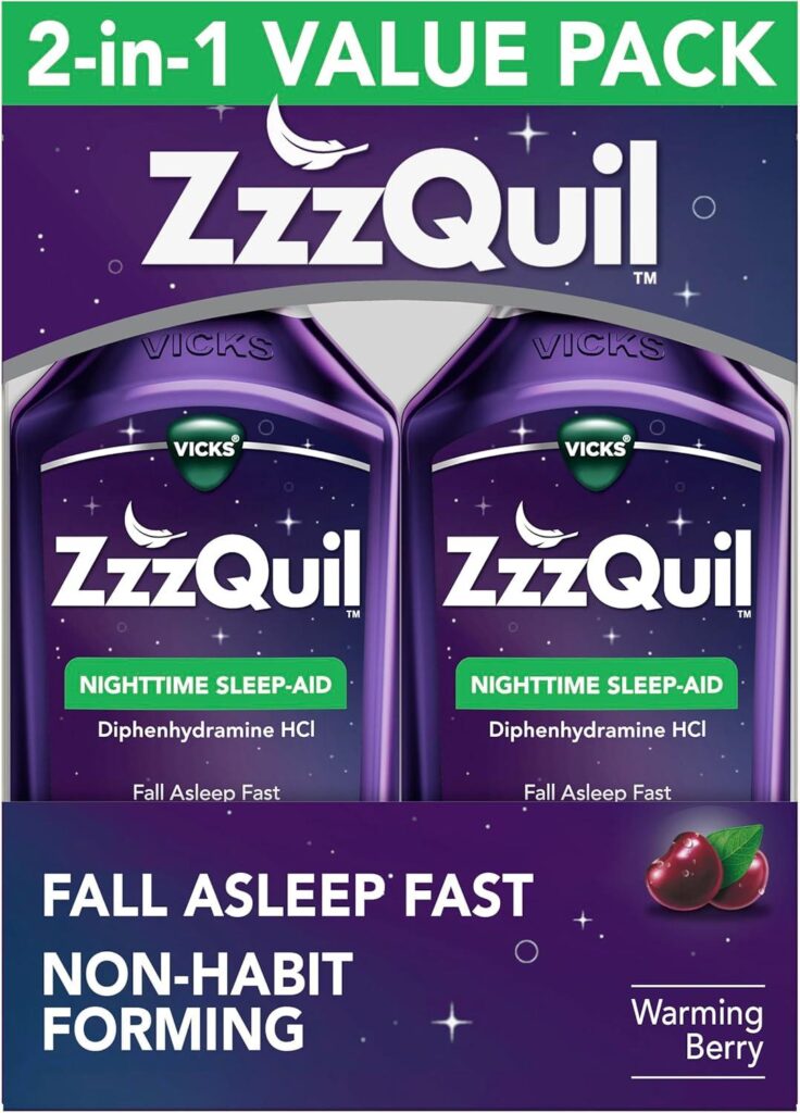 Best Sleep Aid – ZzzQuil Liquid Sleep Aid, Fall Asleep Fast Review