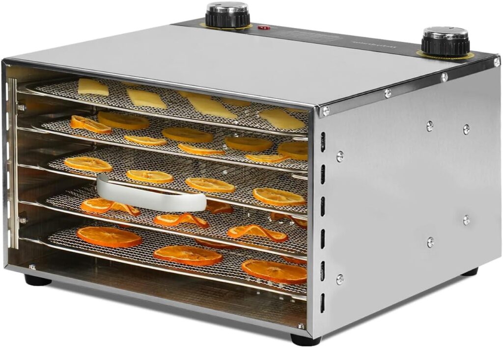 Best Food Dehydrator – 5 Stainless Steel Trays Dryer Machine Review
