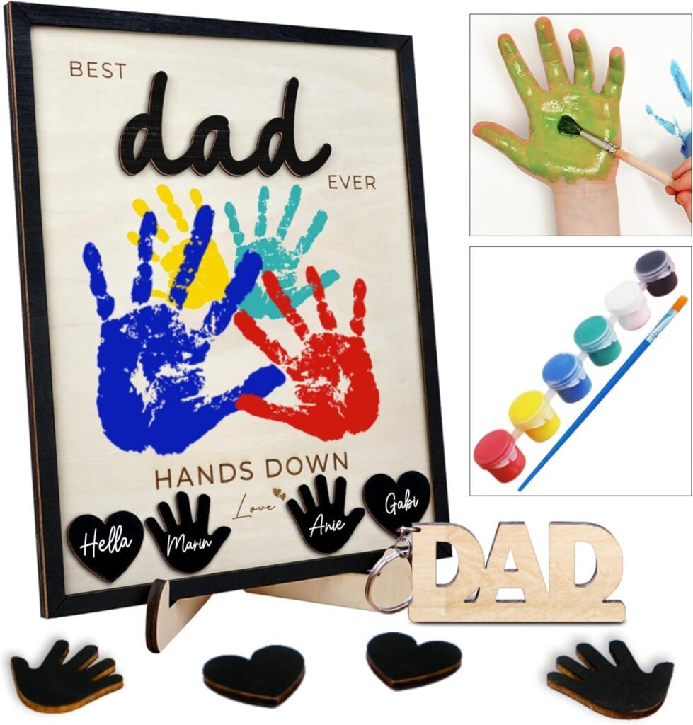 Best DIY Gift – 10″ Hands Down Best Dad Ever Handprint Kit Review