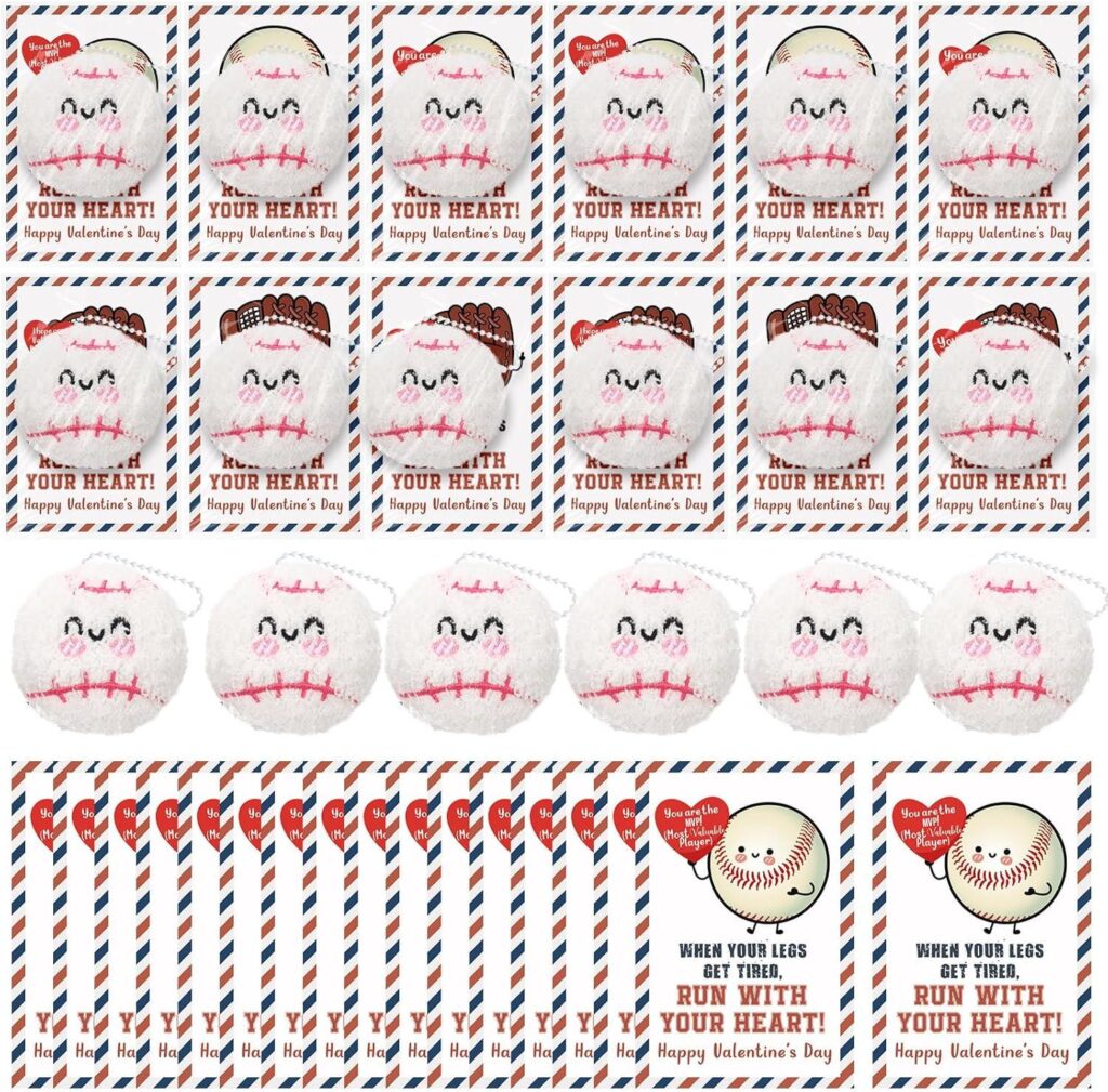Best Team Gift – Jenaai 30 Sets Valentine Baseball Keychain Review