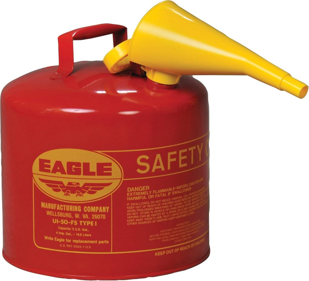Best Safety Can – Eagle 5 Gallon Red Gas Can with Flame Arrester Review