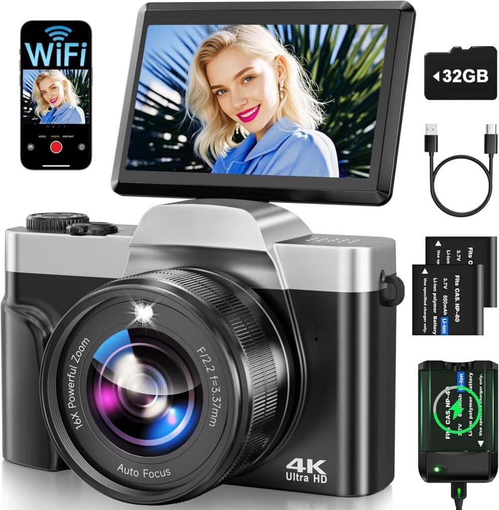 Best Digital Camera – 4K WiFi Vlogging Camera with 64MP Review