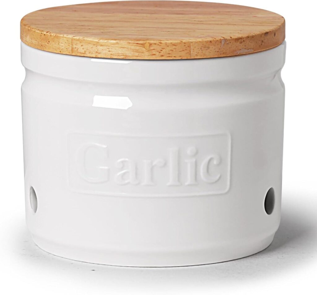 Best Garlic Keeper – ONTUBE Garlic Keeper with Wooden Lid Review