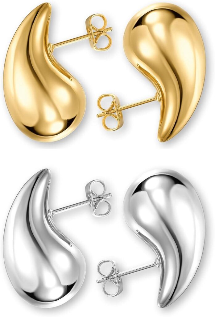 Best Jewelry – Teardrop Earrings Dupes Gold Chunky Hoop Review