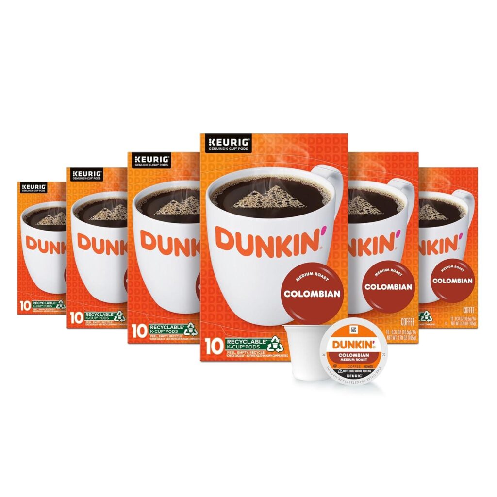 Best Coffee Pods – Dunkin’ Colombian Medium Roast Coffee Review