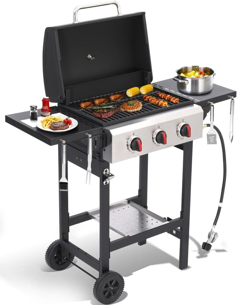 Best Propane Grill – 3-Burner BBQ with Folding Tables Review
