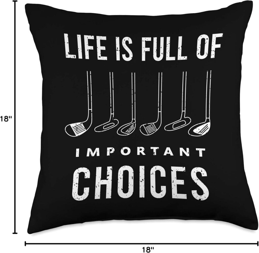 Best Home & Kitchen – Funny Golf Quote Design Throw Pillow Review