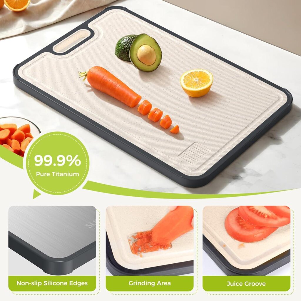 Best Kitchen Cutting Board – Titanium Double Sided 16″×11″ Review