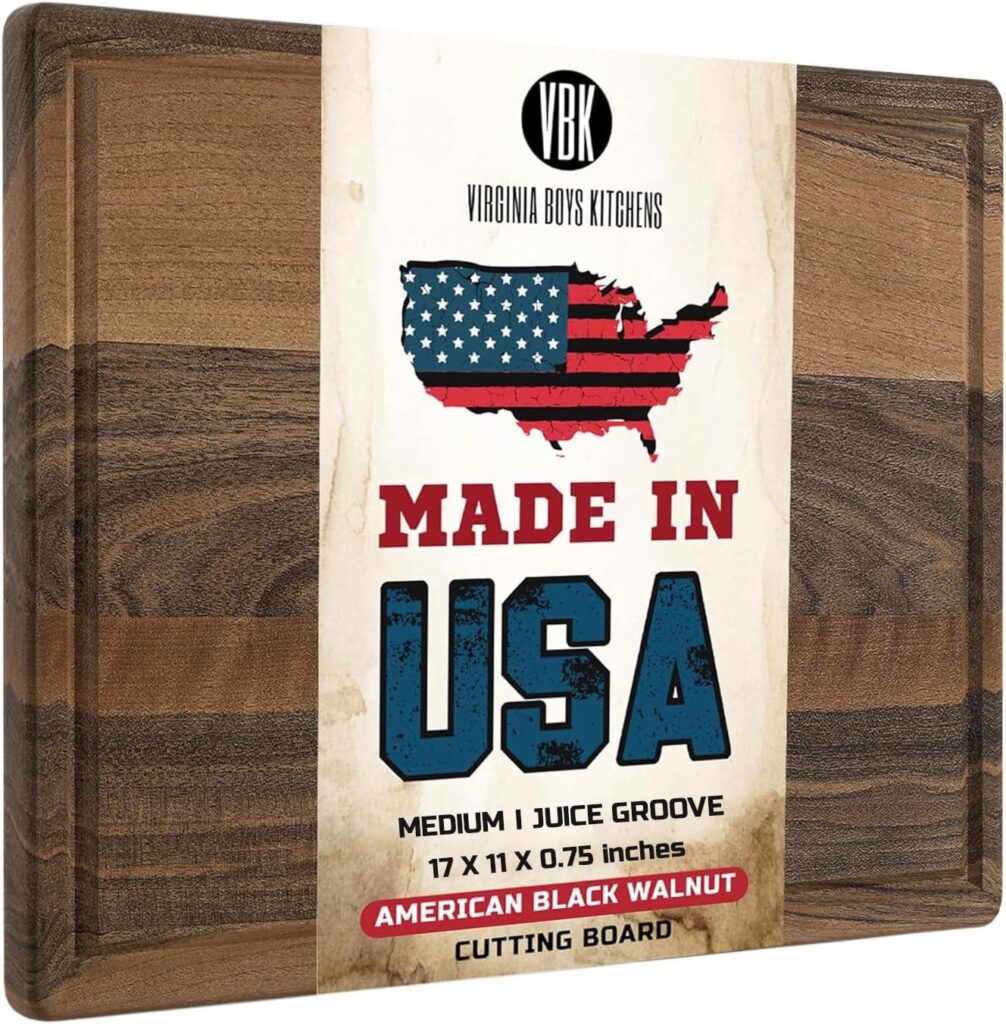 Best Cutting Board – Made in USA Black Walnut Wood by Virginia Boys Kitchens Review