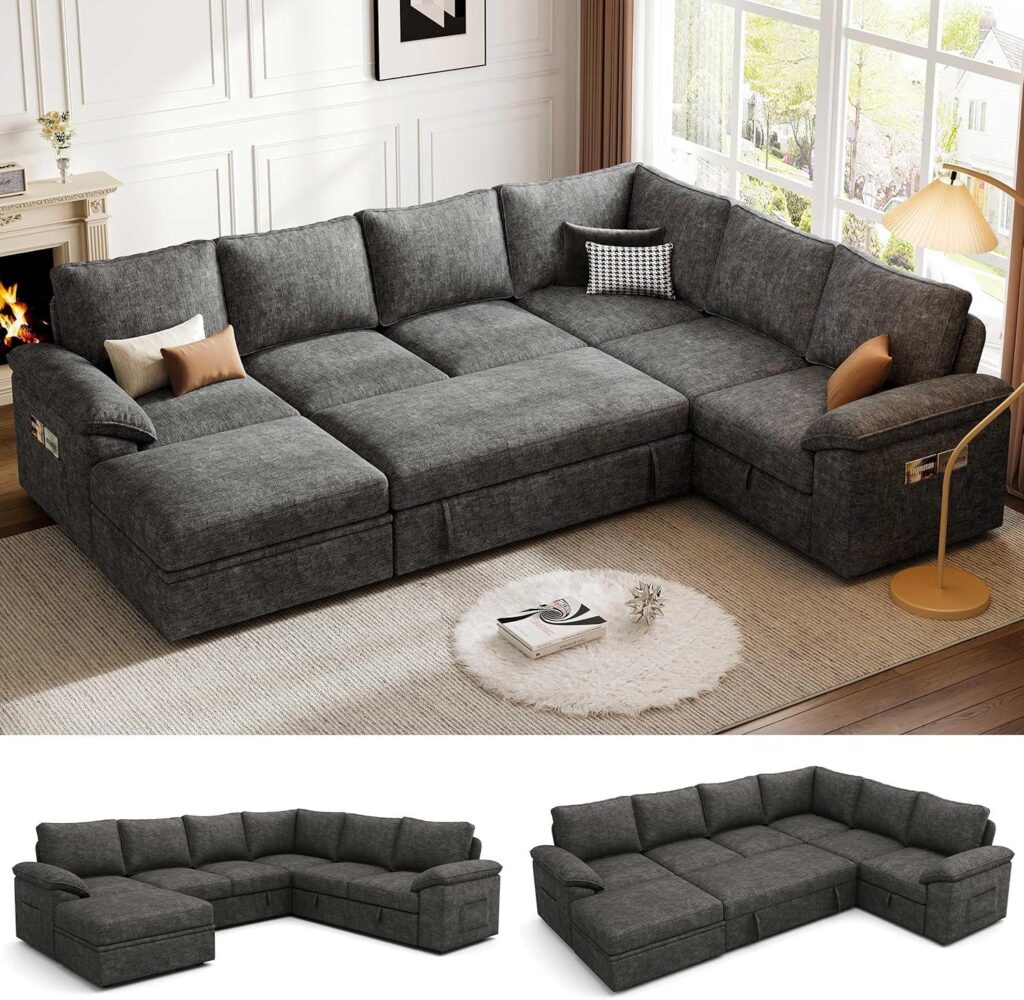 Best Sectional Sofa – 108 Inch Sleeper Sofa with Pull Out Bed Review