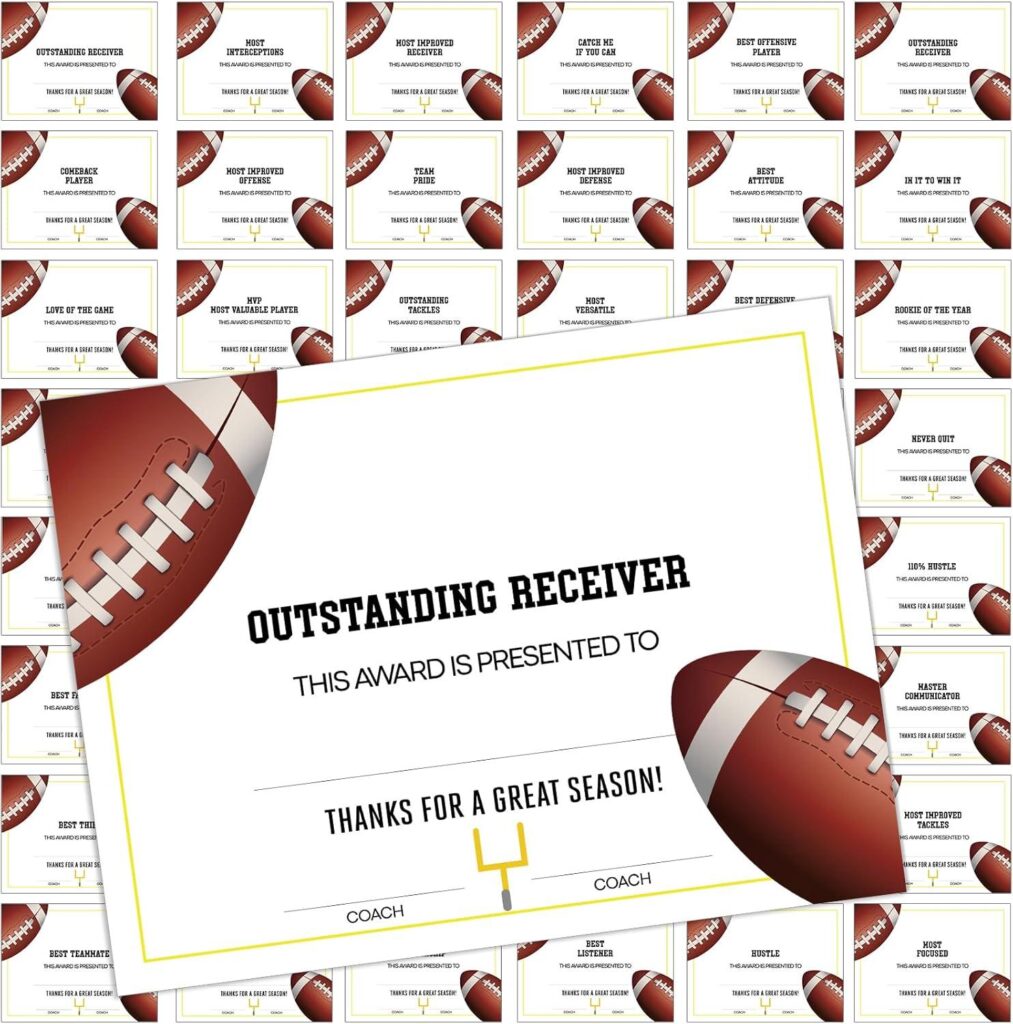 Best Sports Certificates – Tenare 48 Pcs Football Award Review