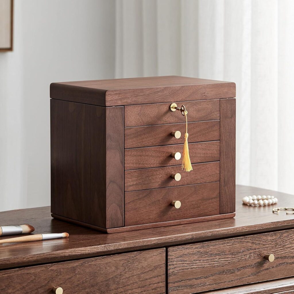 Best Jewelry Box – Black Walnut Wooden Jewelry Box Review