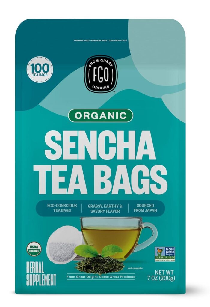 Best Organic Tea – FGO Organic Sencha Green Tea, 100 Count Review