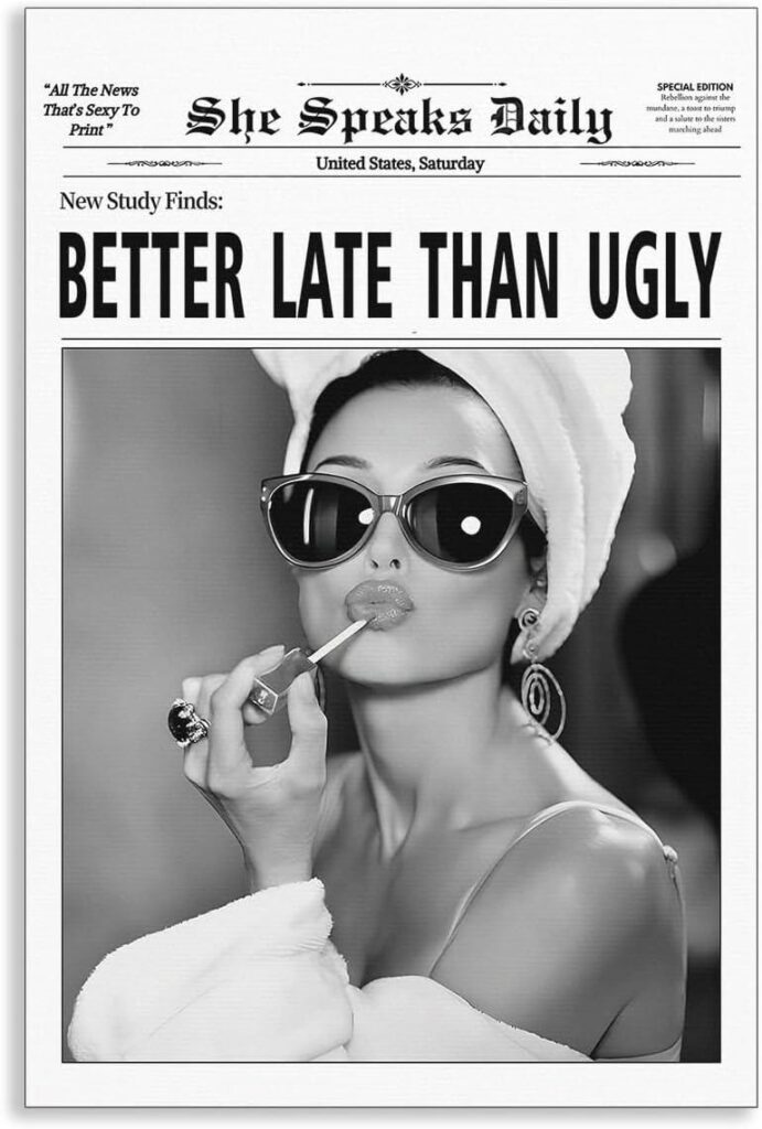 Best Canvas Wall Art – Better Late Than Ugly Print Review