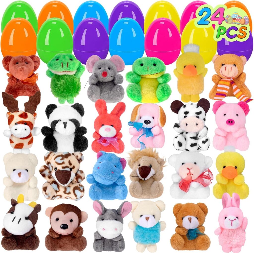 Best Easter Eggs – 24 PCS Prefilled Easter Eggs with Plush Animals Review