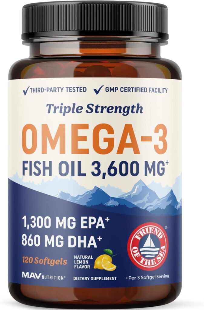 Best DHA Omega 3 Fish Oil – Triple Strength 3600 mg Review