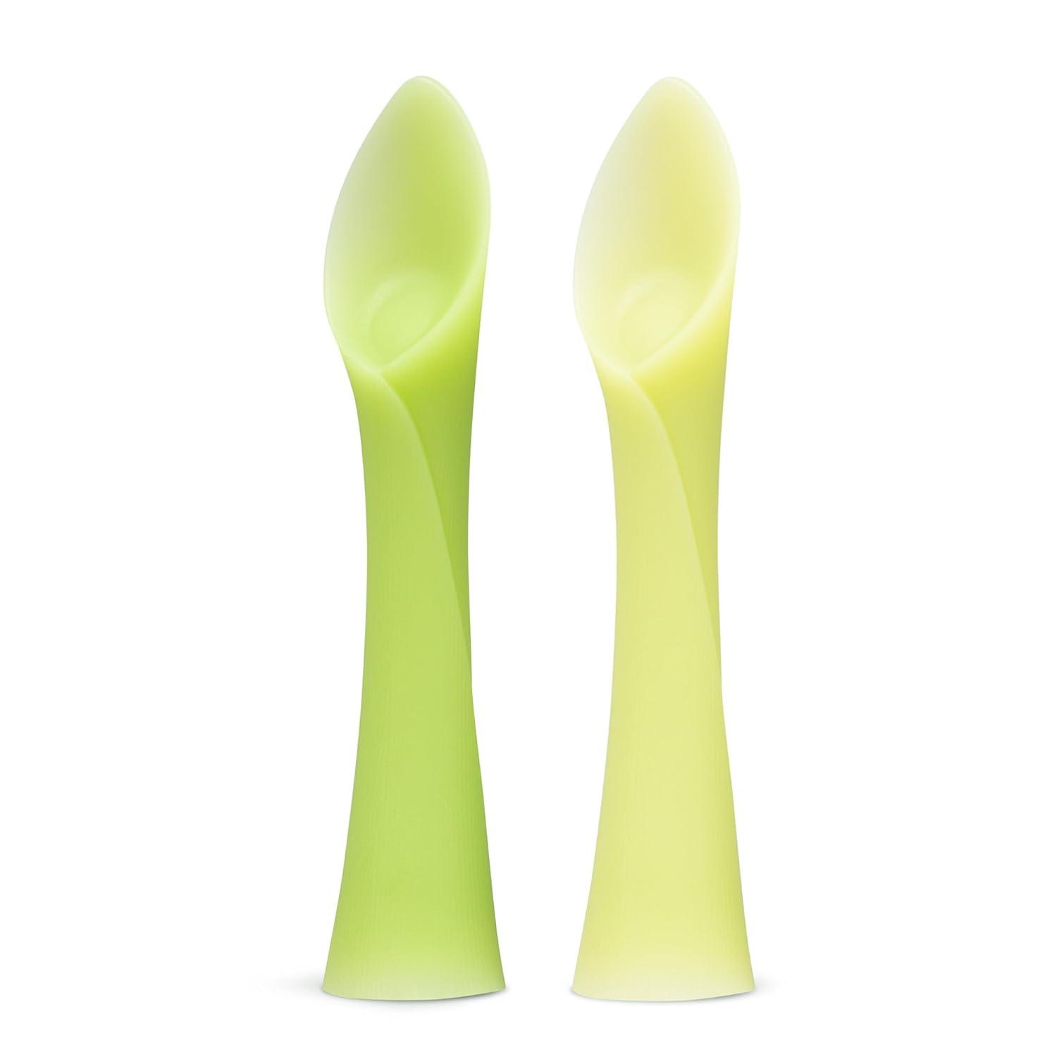 Olababy Spoons: Soft Kiwi, Lemon, Tested Right for Baby Led Weaning... Surprising Tidbit!