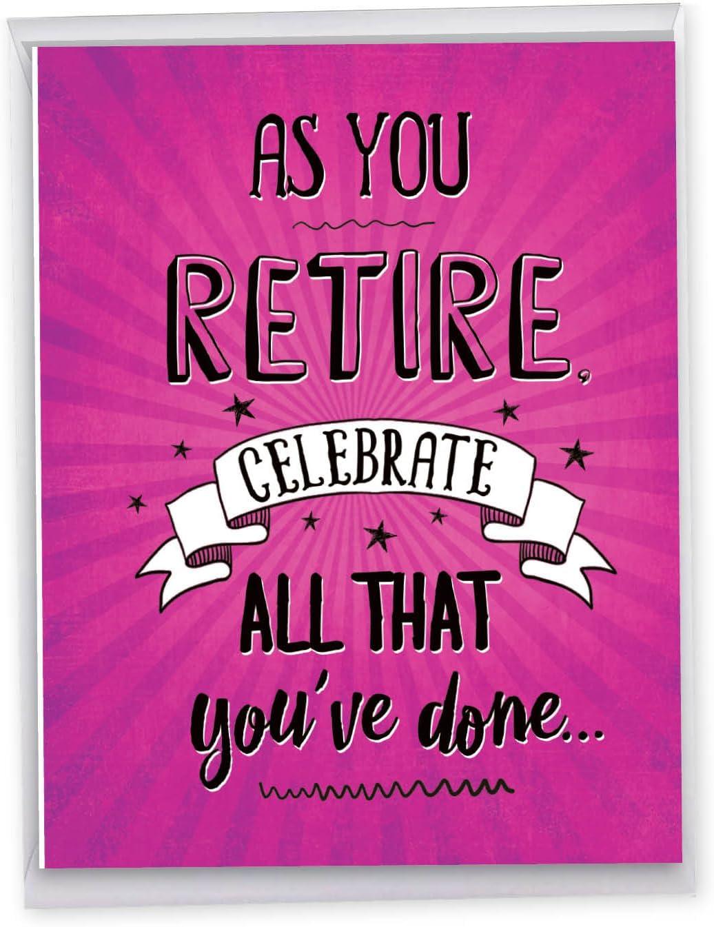 Comparing Jumbo Retirement Card Versus Standard: Big Size, Surprising Humor Testéd... Good Luck!