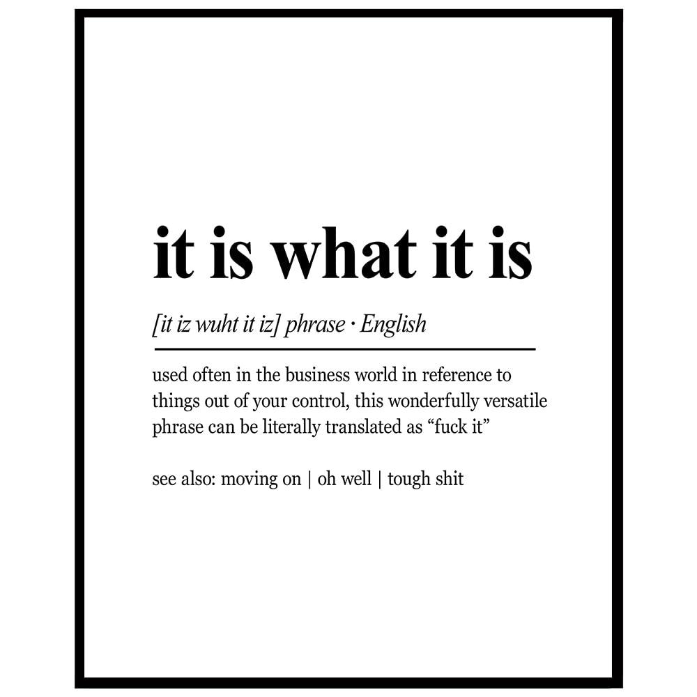 Funny Definition Wall Art Versus Typography... Best Use Case Compared