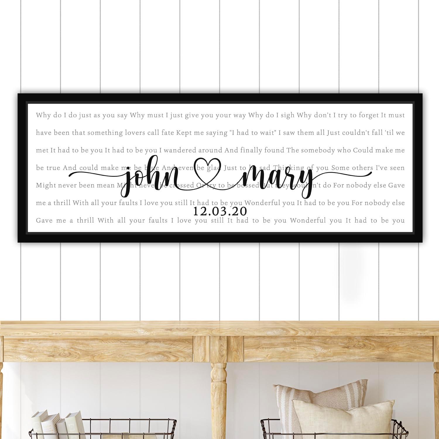 Custom Wedding Song Lyrics: Tested Versus Framed Options