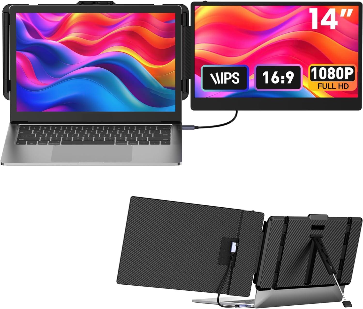 Portable vs. Built-In: Tested laptops 14-inch screen extenders, Type-C versatility meets unforeseen use cases
