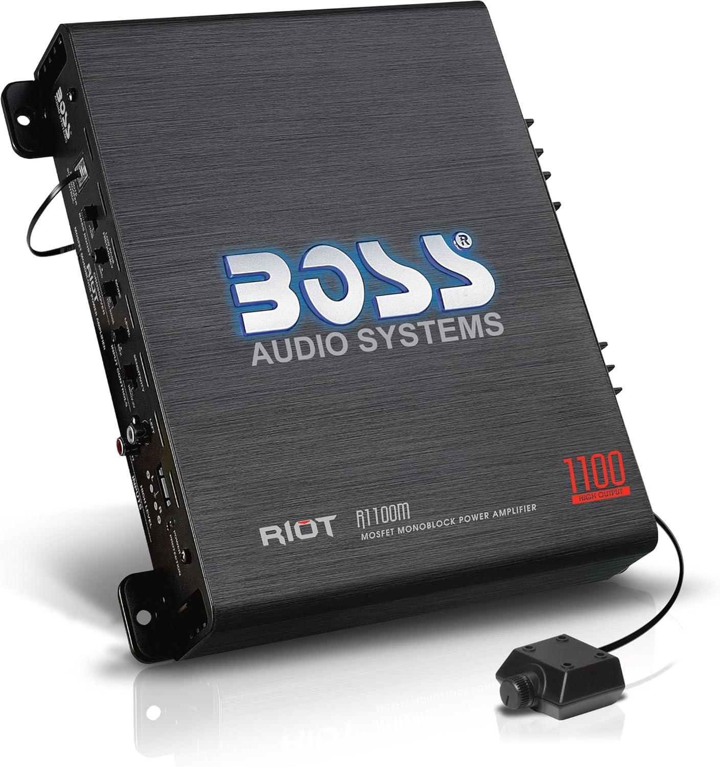 Boss R1100M Test Vs Loudspeakers: High Output, Mosfet Power, 2-8 Ohm Stable...Great For Deep Bass