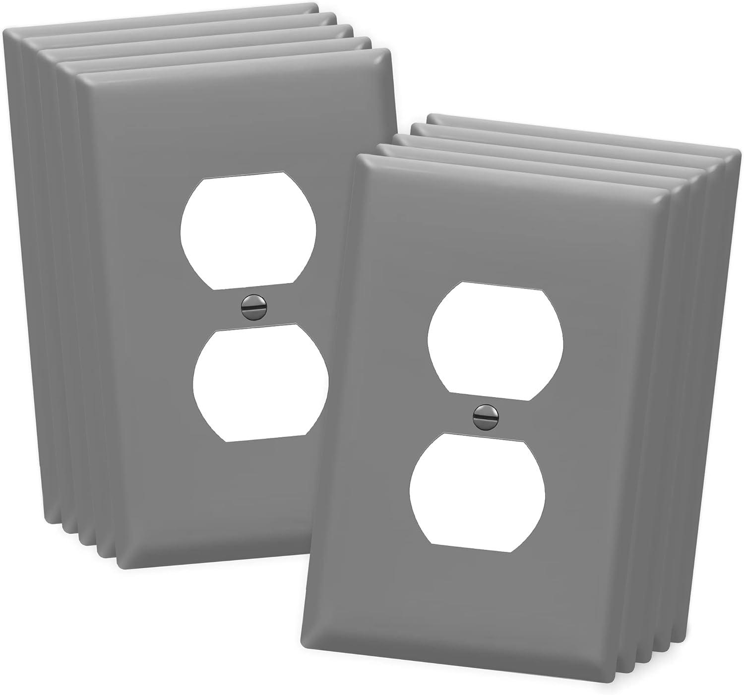 Compared tested dual outlets: Prideful Gloss Gray: Electrical Covers Insight!