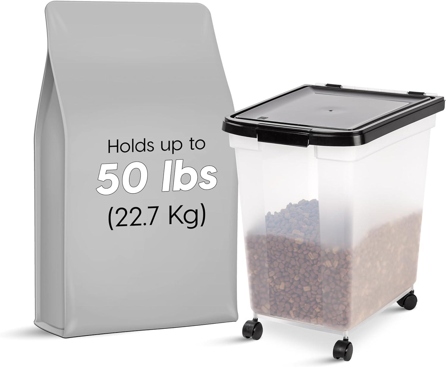 Versus IRIS USA Airtight Storage: Up to 50 Lbs, Wheels, USA-Made… Surprising Freshness Kept!